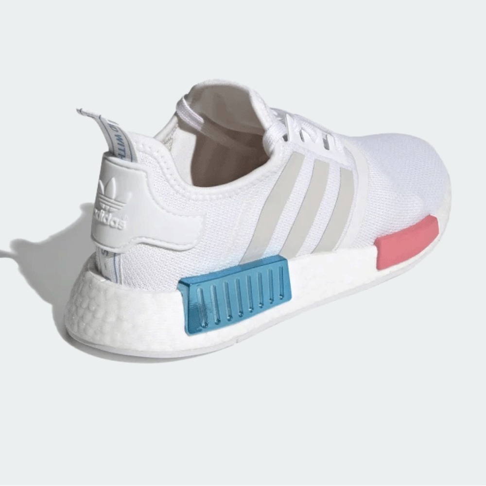 Adidas NMD R1 Women's Shoes White-Grey-Hazy Rose / size 8.5